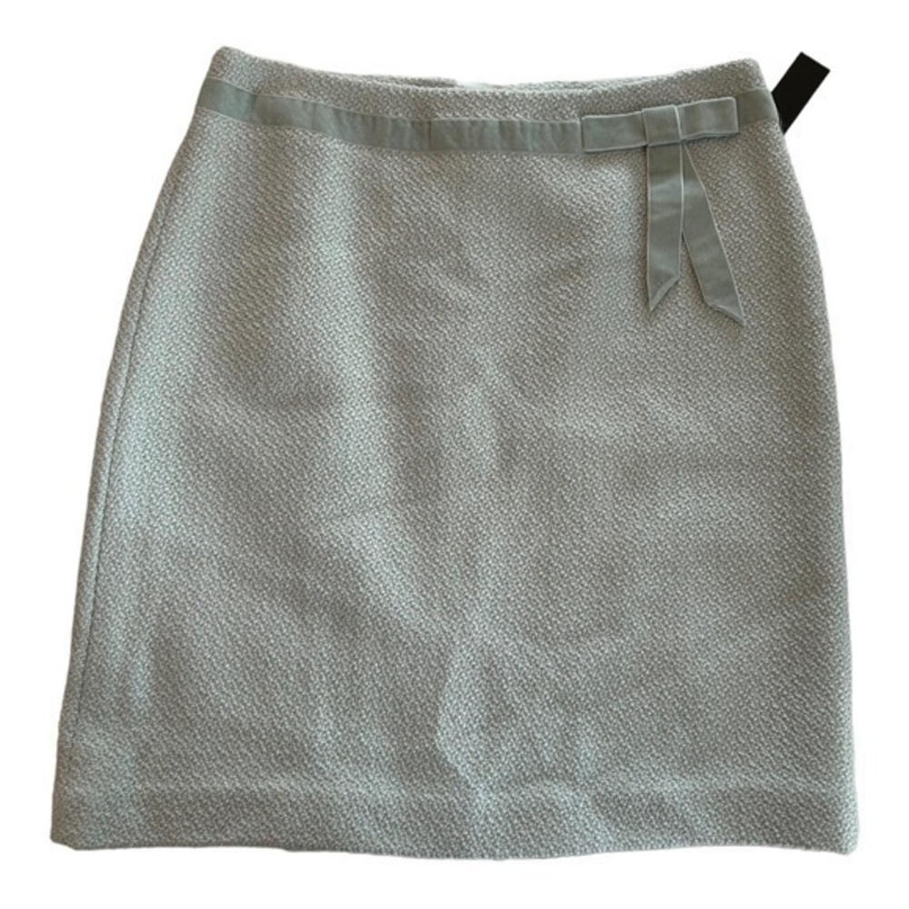 Grace Elements NWT Women’s Light Blue Wool Blend Tweed Mini Skirt Sz 12